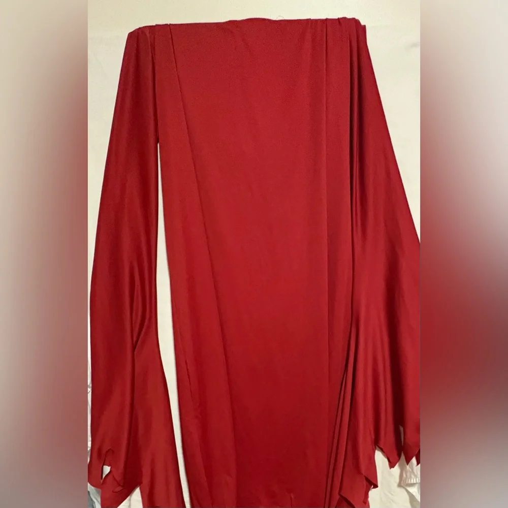 Halloween Women’s 90’s Large Red Long Sleeve Costume - Picture 4 of 8